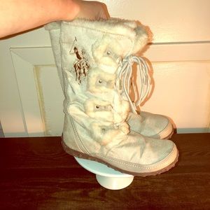 Polo leather boots size 8 1/2